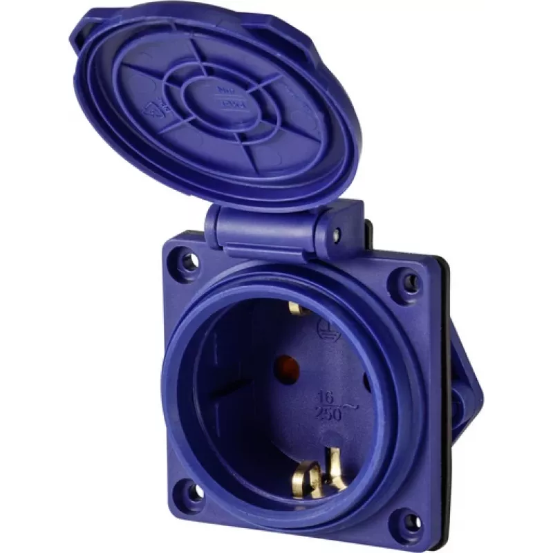 Sygonix SY-6746376 Πρίζα Schuko IP44 μπλε
