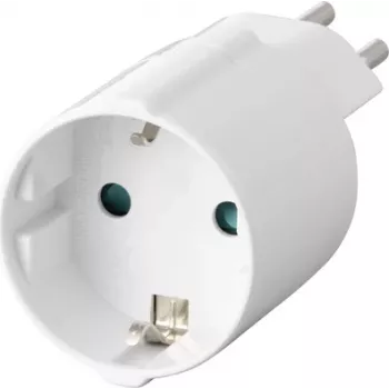 Sygonix SY-6949550 Ταξιδιωτικός αντάπτορας Schuko σε Swiss (Τύπος J σε Τύπος F, 10 A, 250 V, μαύρο)