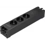 Sygonix SY-6872236 Μονάδα πρίζας 3 θέσεων χωνευτή χωρίς διακόπτη, μαύρο