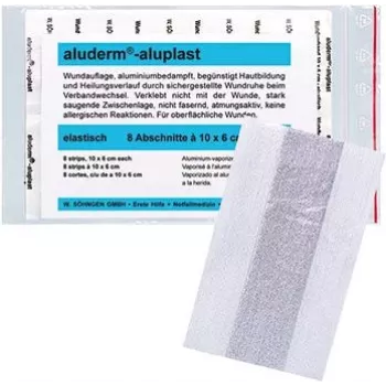 SÖHNGEN aluderm®-aluplast Ελαστικός Επίδεσμος Ρολό για Τραύματα, 6 cm x 1 m, Αποστειρωμένος, Ατομικά Σφραγισμένα Τμήματα