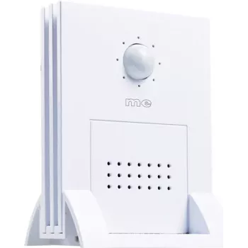m-e modern-electronics DGF-300 Λευκό κουδούνι με ανιχνευτή κίνησης και αισθητήρα PIR 41058