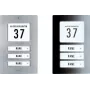 M-E Modern-Electronics 41067 Stainless Steel Doorbell Plate with Address Field for 3-Family House, 12 V/1 A