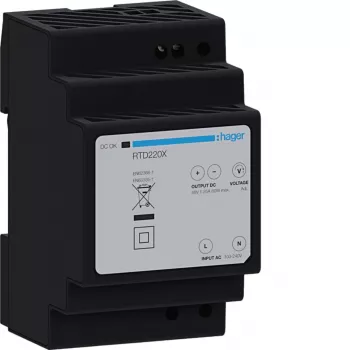 Hager RTD220X 48V DC 60W Τροφοδοτικό ράγας DIN