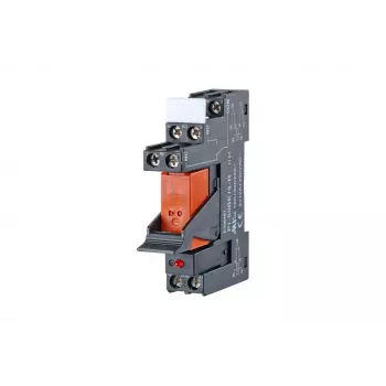 METZ CONNECT 11051025 Μονάδα ρελέ ισχύος 24 V DC, 1 CO, 16 A, ράγα DIN, Μαύρο/Πορτοκαλί
