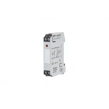 METZ CONNECT KRA-M4/1 Μονάδα ρελέ διασύνδεσης, 4 επαφές αλλαγής, πηνίο 24 V AC, 250 V AC, Λευκό 11061325