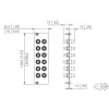 METZ BTR 15024A0112-E OpDAT REGpro 12xST SM/MM Κεραμικό γκρι μπροστινό πάνελ 3U/7HP
