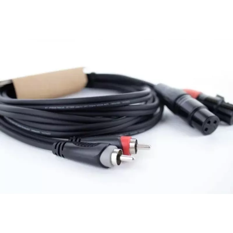 Cordial EU 3 FC XLR σε RCA καλώδιο ήχου 3 m μαύρο 14853