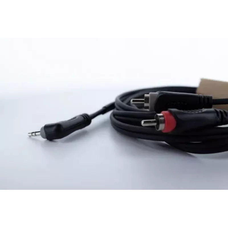 Cordial 14861 3,5mm jack σε 2x RCA Καλώδιο προσαρμογέα Y ήχου 5m Μαύρο