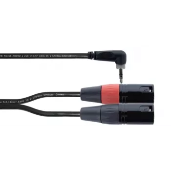 Cordial EY 1.5 WRMM XLR Καλώδιο προσαρμογέα Y 3,5mm TRS σε 2x XLR αρσενικό 1,5m Μαύρο 14874