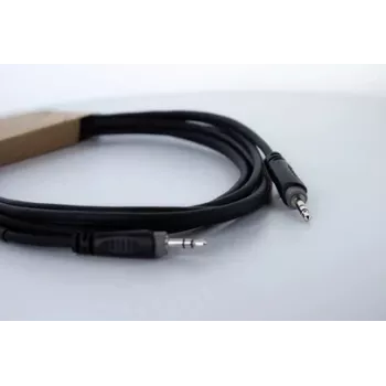 Cordial 14829 Καλώδιο ήχου 3,5mm jack, 1,5m, Μαύρο, περίβλημα PVC, Twisted Pair
