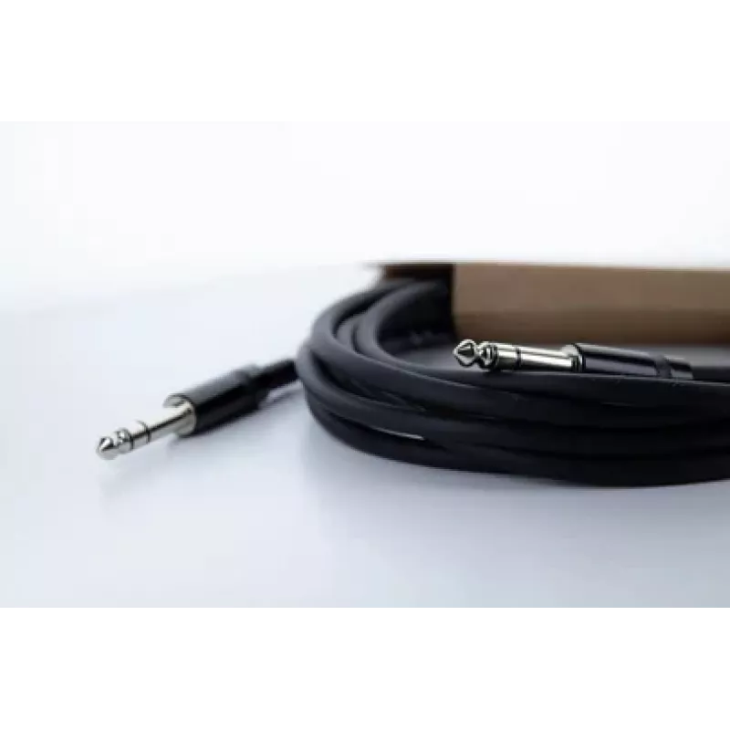 Cordial 14814 Καλώδιο ήχου 6,3mm TRS jack σε 6,3mm TRS jack 0,5m Μαύρο