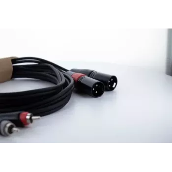 Cordial EU 1.5 MC XLR σε RCA Καλώδιο ήχου 1,5 m Μαύρο 14848