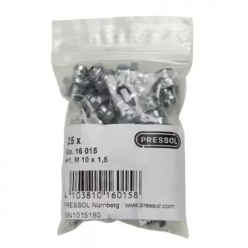 Pressol Κωνικός γρασαδόρος H1 ευθύς M10 x 1,5 25 τεμ. (16 015)