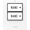 M-E MODERN-ELECTRONICS 41357 φωτιζόμενος Ασύρματος Πομπός Κουδουνιού Πόρτας με πινακίδα ονόματος