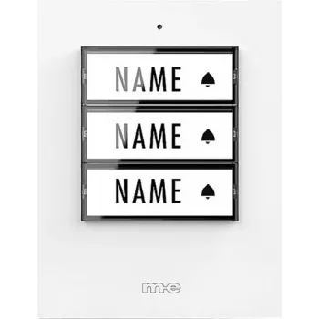 M-E MODERN-ELECTRONICS 41358 φωτιζόμενος Ασύρματος Πομπός Κουδουνιού Πόρτας με πινακίδα ονόματος