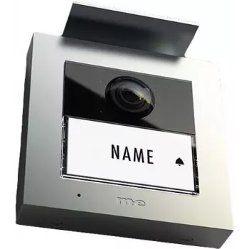 m-e modern-electronics VS-21 S Vistasmart Βιντεοθυροτηλέφωνο Εξωτερική Μονάδα, LAN/WLAN, Ασημί 41362