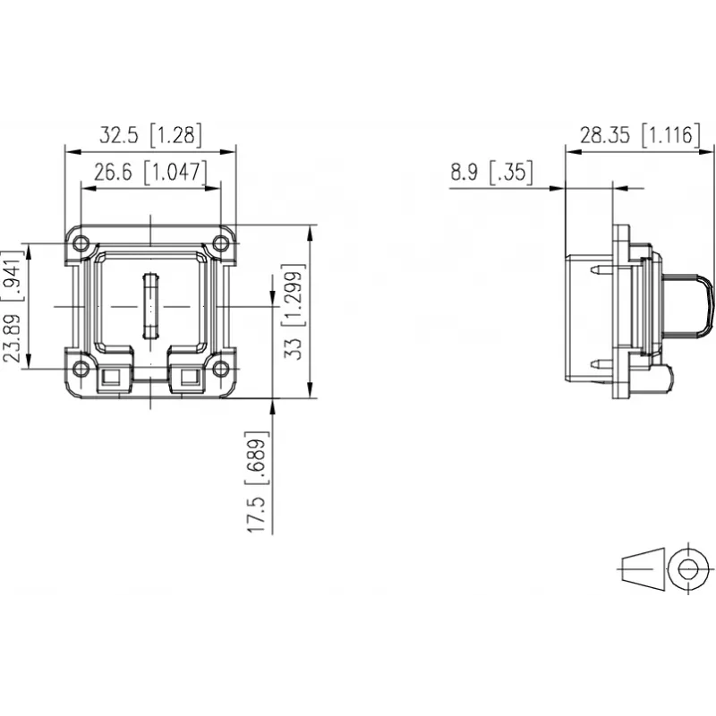 METZ CONNECT 1309413003-E Κιτ Συναρμολόγησης για Μονάδες C6Amodul RJ45 Keystone