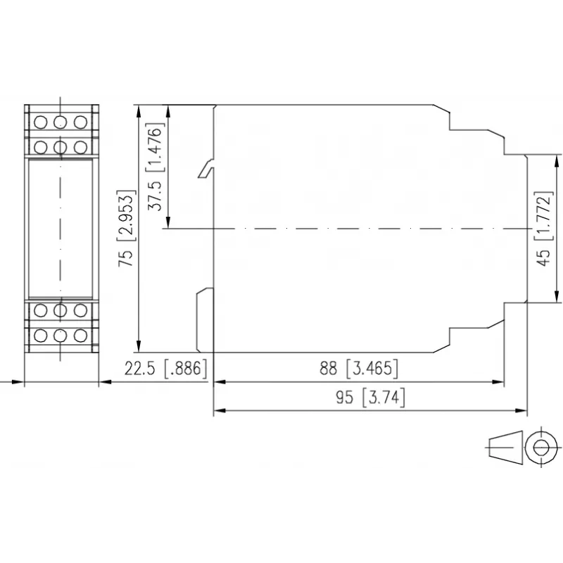 METZ CONNECT CPW-E12 230V AC 1W 2,5A Ρελέ επιτήρησης 110281052013