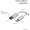 Flexline USB-C σε Lightning PD Καλώδιο φόρτισης 2m Λευκό FL31-13053