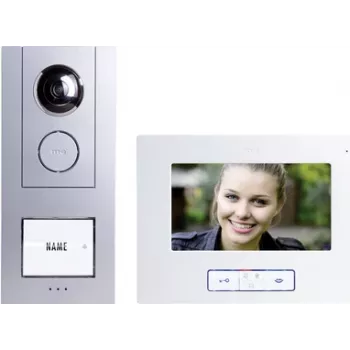 M-E MODERN-ELECTRONICS VISTUS VD ALU-6710 S Ενσύρματο σύστημα βιντεοθυροτηλεφώνου, Ασημί 41174