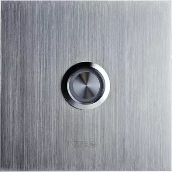 M-E MODERN-ELECTRONICS Απλή πλάκα κουδουνιού πόρτας 41012 Ασημί 8-24 V AC/DC/1 A