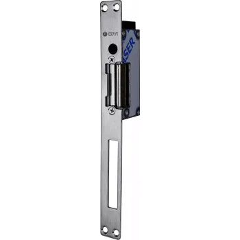 m-e modern-electronics F0513000024-B Ηλεκτρικός ανοιχτήρας πόρτας με μηχανική απασφάλιση, Fail-Secure, 8-12V AC/DC, δύναμη συγκράτησης 3000 N, χωνευτή τοποθέτηση, γκρι