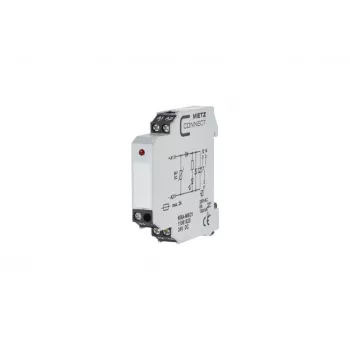 METZ CONNECT KRA-M6/21 Μονάδα ρελέ διασύνδεσης 24V AC/DC, 1 επαφή CO, 6A, Λευκό 11061525