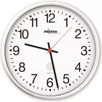 PEWETA Ασύρματο ρολόι τοίχου πλαστικό Λευκό 30 cm (51.130.311)