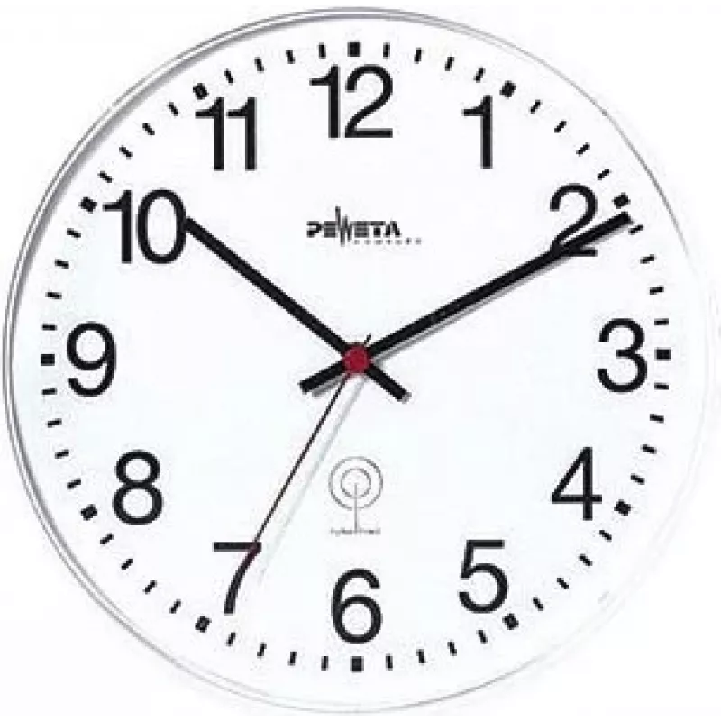 PEWETA Ασύρματο ρολόι τοίχου πλαστικό Λευκό 30 cm (51.130.311)