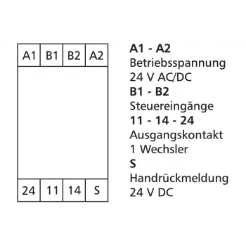 METZ CONNECT 110668132722 Ρελέ ισχύος Λευκό 24V DC 2PDT 8A τοποθέτηση PCB