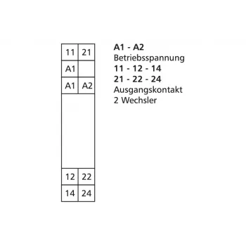 METZ CONNECT Ρελέ σύζευξης 24 V AC/DC KRA-F10/21-21 2W (11070213)
