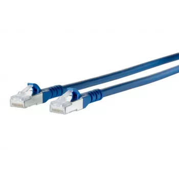 METZ BTR Netcom Καλώδιο δικτύου patch RJ45 CAT 6A S/FTP 1,5 m Μπλε με προστασία γλωττίδας 1308451544-E