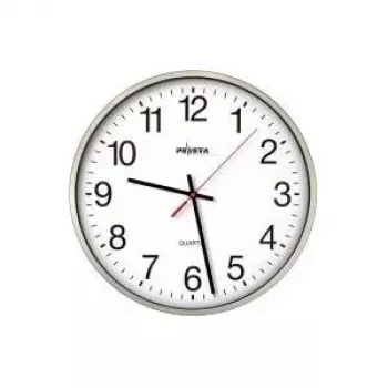 PEWETA Ρολόι τοίχου Ασημί Μεταλλικό 44.130.213