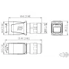 METZ BTR 14010850C0ME Βιομηχανικό περίβλημα βύσματος RJ45 IP67 V14, Push-Pull, κενό