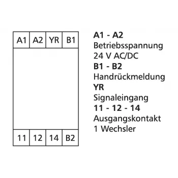 METZ CONNECT 110666 Ρελέ ισχύος Λευκό DPDT 24V DC 8A Τοποθέτηση PCB