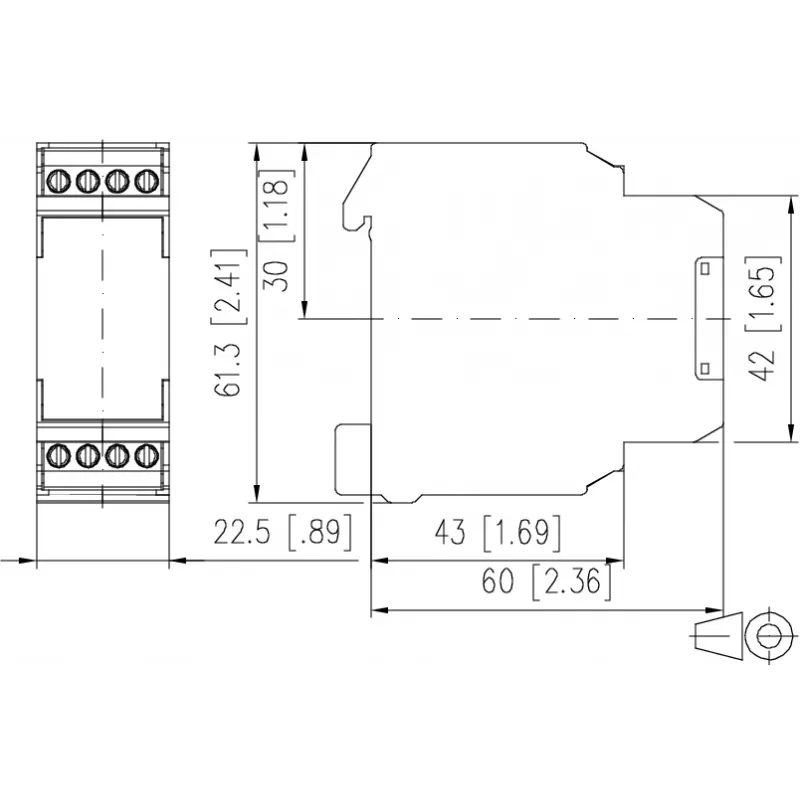 METZ CONNECT 110666 Ρελέ ισχύος Λευκό DPDT 24V DC 8A Τοποθέτηση PCB