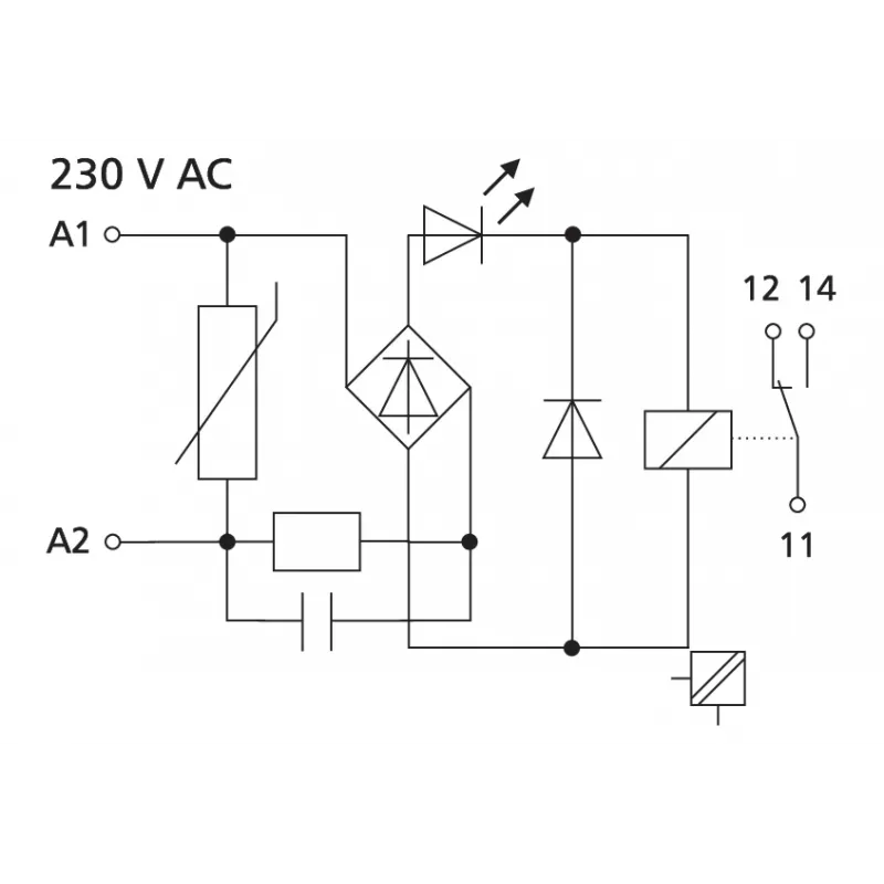METZ CONNECT KRA-M6/21 Ρελέ ισχύος Λευκό (11061505)