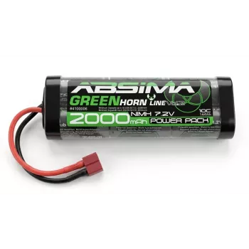 Absima Greenhorn Πακέτο μπαταρίας NiMH 7,2V 2000mAh T-Plug Softcase για μοντέλα RC