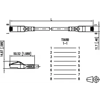 METZ CONNECT 130845A544-E Cat6a S/FTP Καλώδιο δικτύου Patch, 15 m, Μπλε