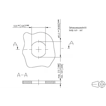 METZ CONNECT M12 BU8 371 - M12 Υποδοχή θηλυκή εντοιχισμού, 8-πολική, A-κωδικοποιημένη, Υποδοχή θηλυκή, Τοποθέτηση πίσω, Ακίδες συγκόλλησης, IP67