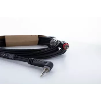 Cordial 14860 Καλώδιο προσαρμογέα ήχου Y 3,5 mm jack σε 2x RCA 3m Μαύρο