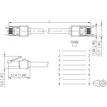 METZ CONNECT 13084V1500-E Καλώδιο δικτύου Cat6 S/FTP, RJ45, 1,5 m, μαύρο