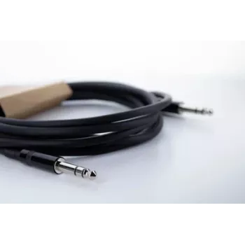 Cordial 14816 Καλώδιο ήχου στερεοφωνικό βύσμα 6,3mm TRS σε 6,3mm TRS, 1,5m, μαύρο, Twisted Pair, PVC