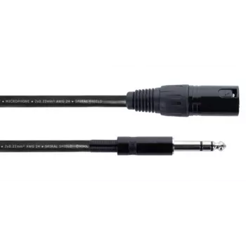 Cordial EM 1.5 MV Καλώδιο ήχου XLR σε 6,3mm TRS βύσμα 1,5m μαύρο 14811