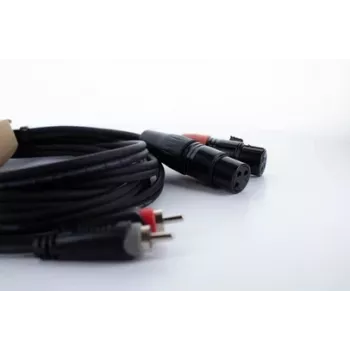 Cordial EU 1.5 FC Καλώδιο ήχου XLR σε RCA 1,5m μαύρο 14852