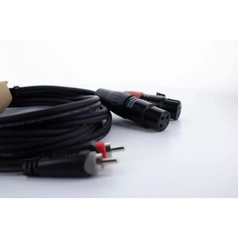 Cordial EU 1.5 FC Καλώδιο ήχου XLR σε RCA 1,5m μαύρο 14852