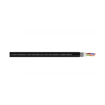 Cordial 15540 Καλώδιο patch CAT 5e S/UTP, RJ45, 15 m, μαύρο, περίβλημα PUR