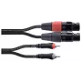 Cordial EU 1 FC Καλώδιο σύνδεσης XLR σε RCA 1 m μαύρο (14851)
