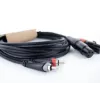 Cordial EU 1 FC Καλώδιο σύνδεσης XLR σε RCA 1 m μαύρο (14851)