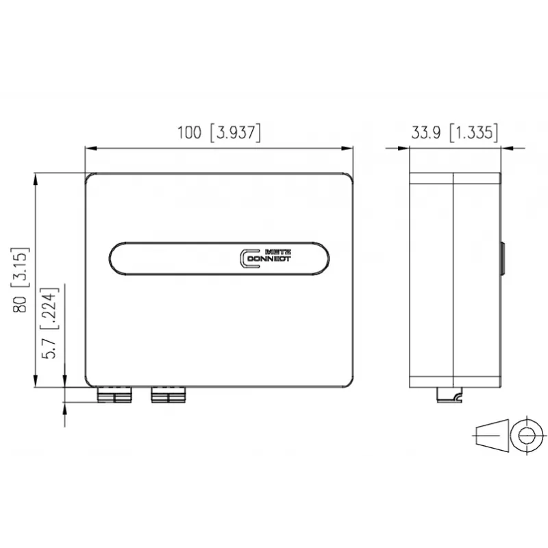 METZ OpDAT ADT VIK 2xLC-D OM4 Λευκό RAL 9010 Πρίζα οπτικών ινών 1501107H02HC